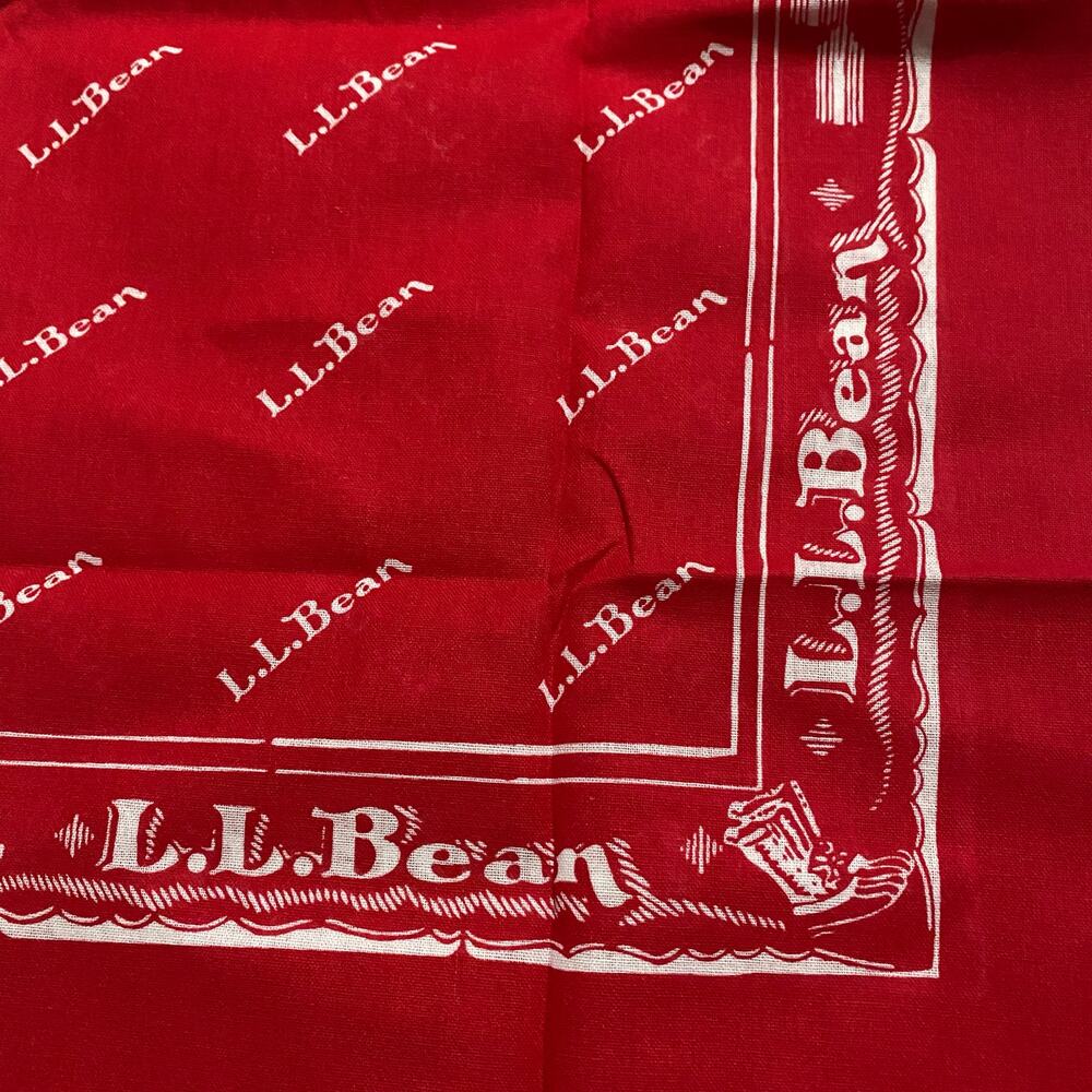 LL Bean red bandana New - Picture 3 of 5